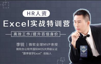 李锐《HR人资Excel实战特训营》高效Excel职场办公教程