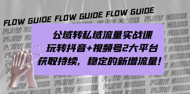 公域转私域流量实战课，玩转抖音 视频号2大平台，获取持续，稳定的新增流量插图