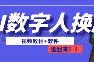 AI数字人换脸，可做直播（教程 软件）