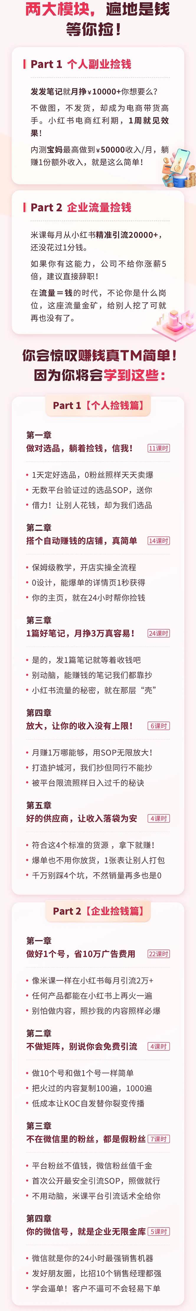 小红书·捡钱课 发发笔记月挣1.5w+不做图 不发货 1周就见效(个人篇+企业篇)插图1