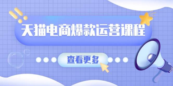 （13910期）天猫电商爆款运营课程，爆款卖点提炼与流量实操，多套模型全面学习