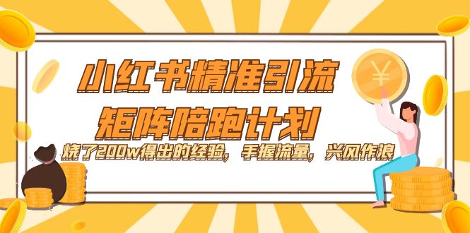 小红书精准引流·矩阵陪跑计划：烧了200w得出的经验，手握流量，兴风作浪！插图